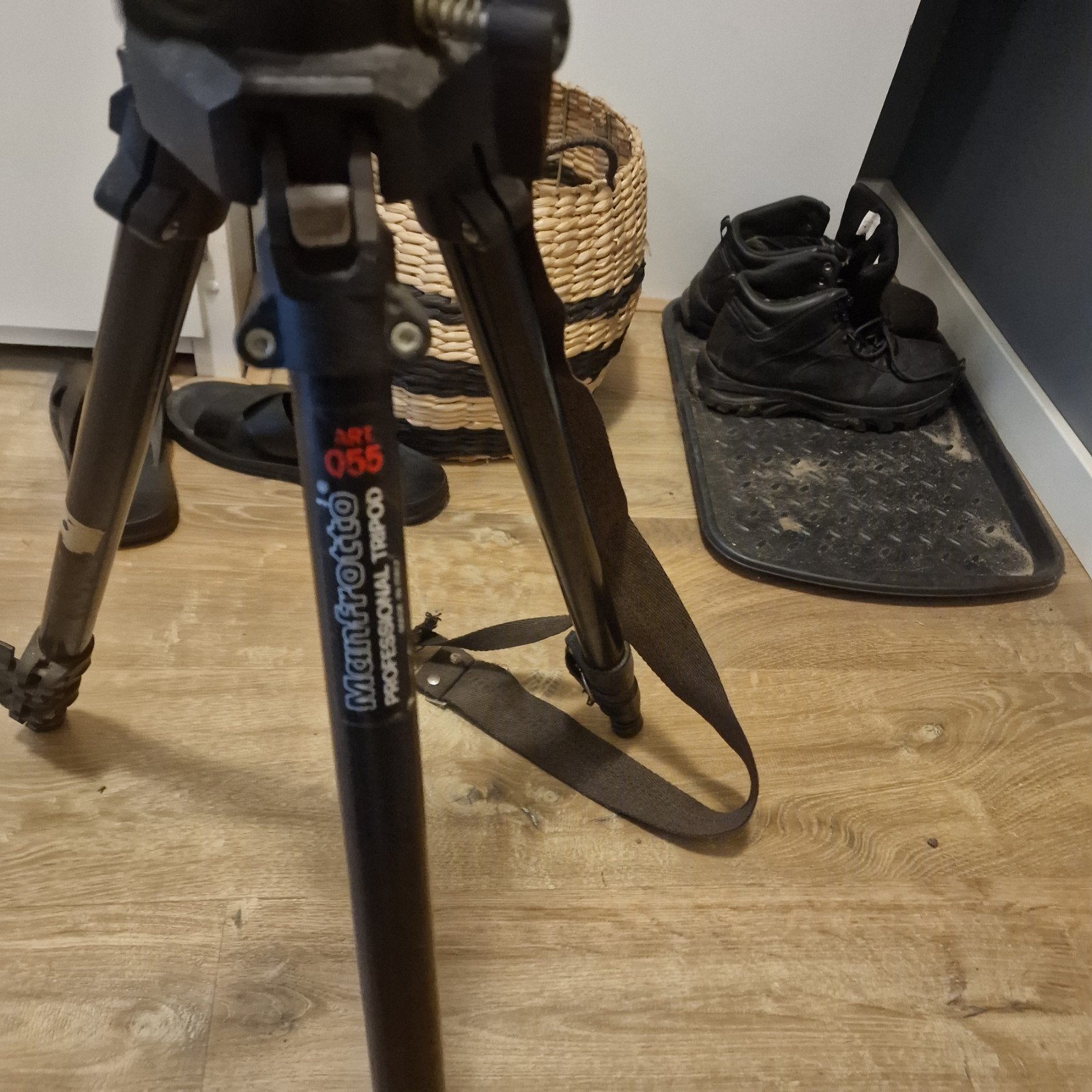 Manfrotto ART 055 Professional Driepoot Statief, Gebruikt, Middenzuil, 150 tot 175 cm, Manfrotto