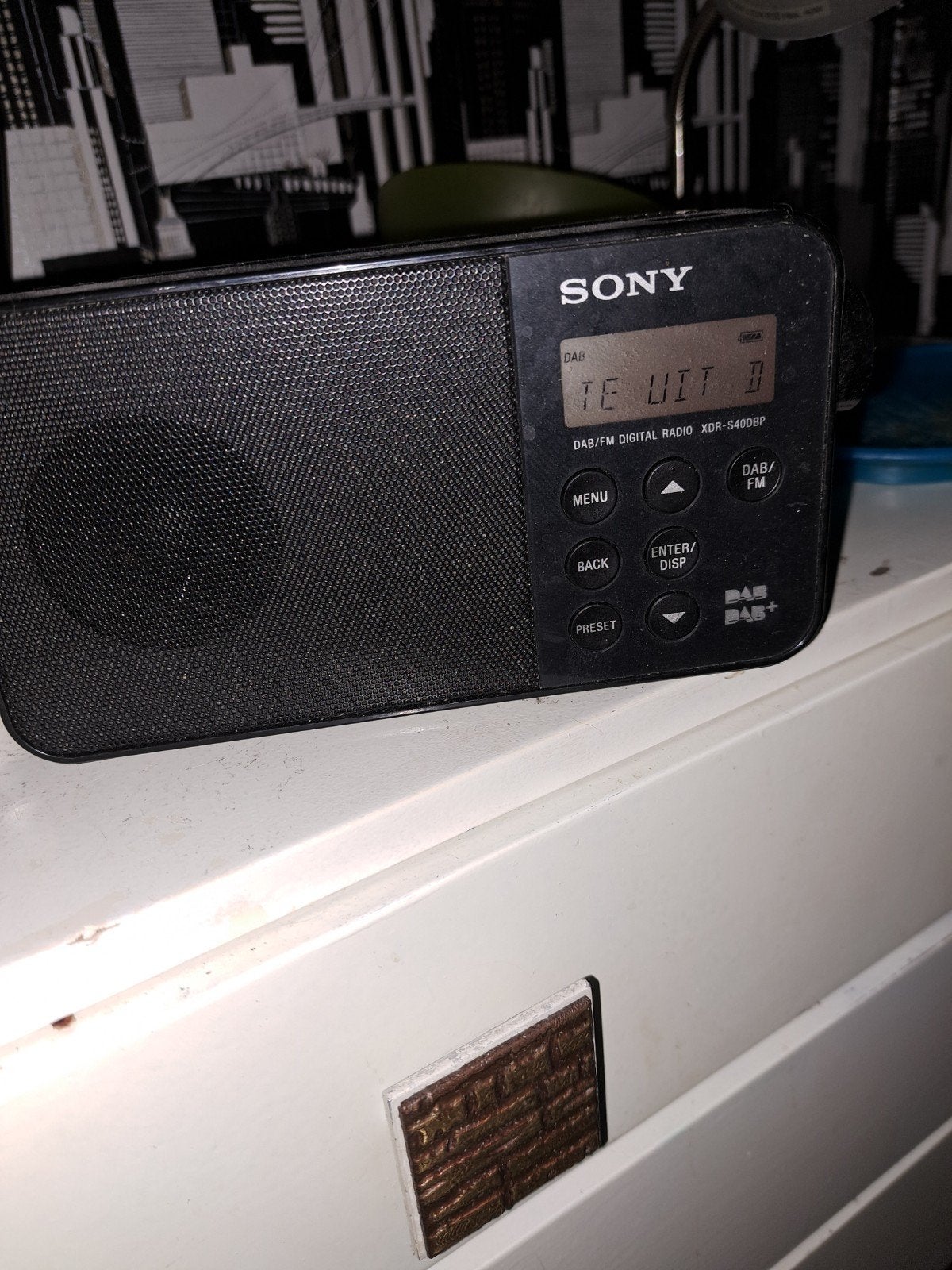 Sony XDR-S40DBP DAB/FM Digitale Radio - Zwart, Ophalen of Verzenden, Gebruikt, Radio