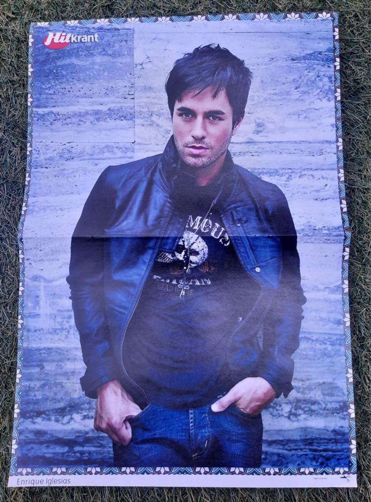 Poster 2x A4 Hitkrant 2007 Enrique Iglesias / Corbin Bleu, Verzamelen, Ophalen of Verzenden, Gebruikt, A1 t/m A3, Muziek