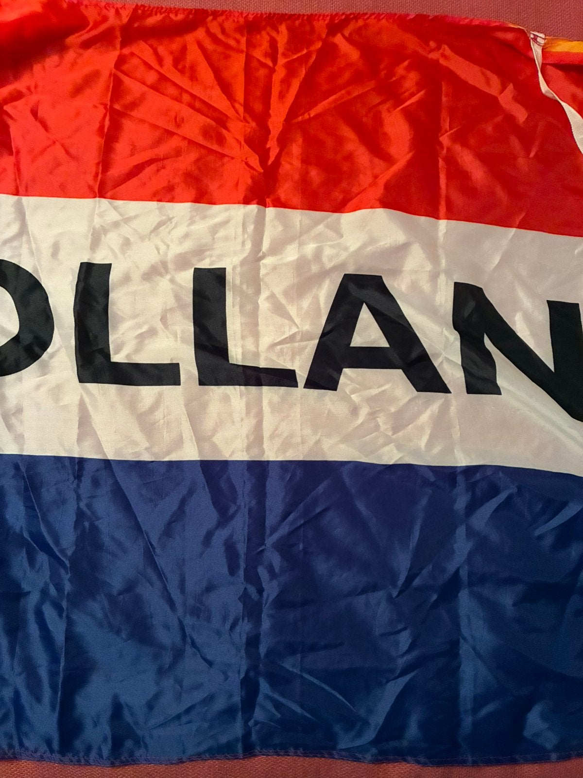 Hollandse vlag als een cape, Diversen, Vlaggen en Wimpels, Ophalen of Verzenden, Gebruikt