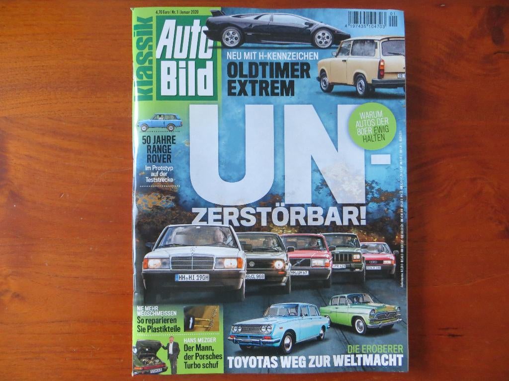Autobild Klassik 1 2020 50j. Range Rover, Porsche Turbo, Boeken, Auto's | Folders en Tijdschriften, Ophalen of Verzenden, Nieuw