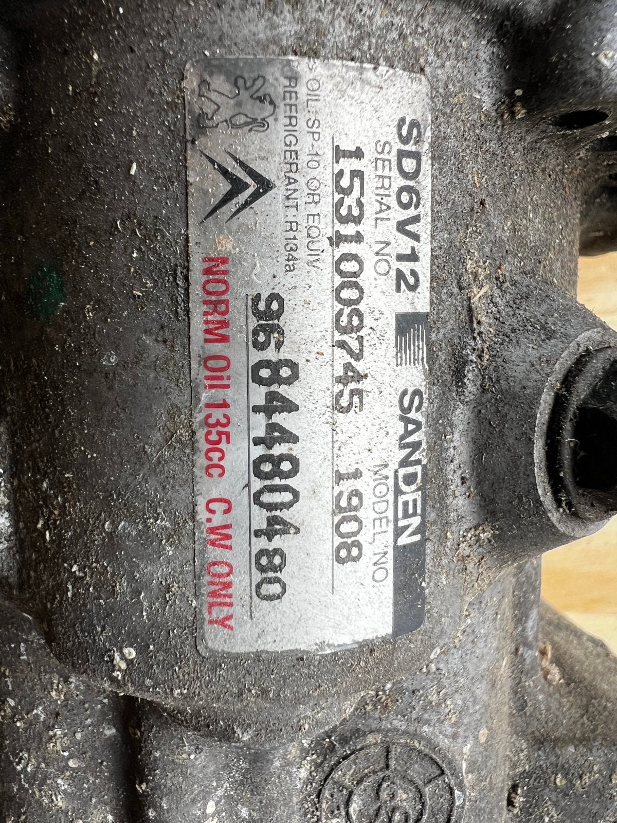 Sanden SD6V12 Airco Compressor Citroën/Peugeot (2006), Ophalen of Verzenden, Gebruikt, Citroën