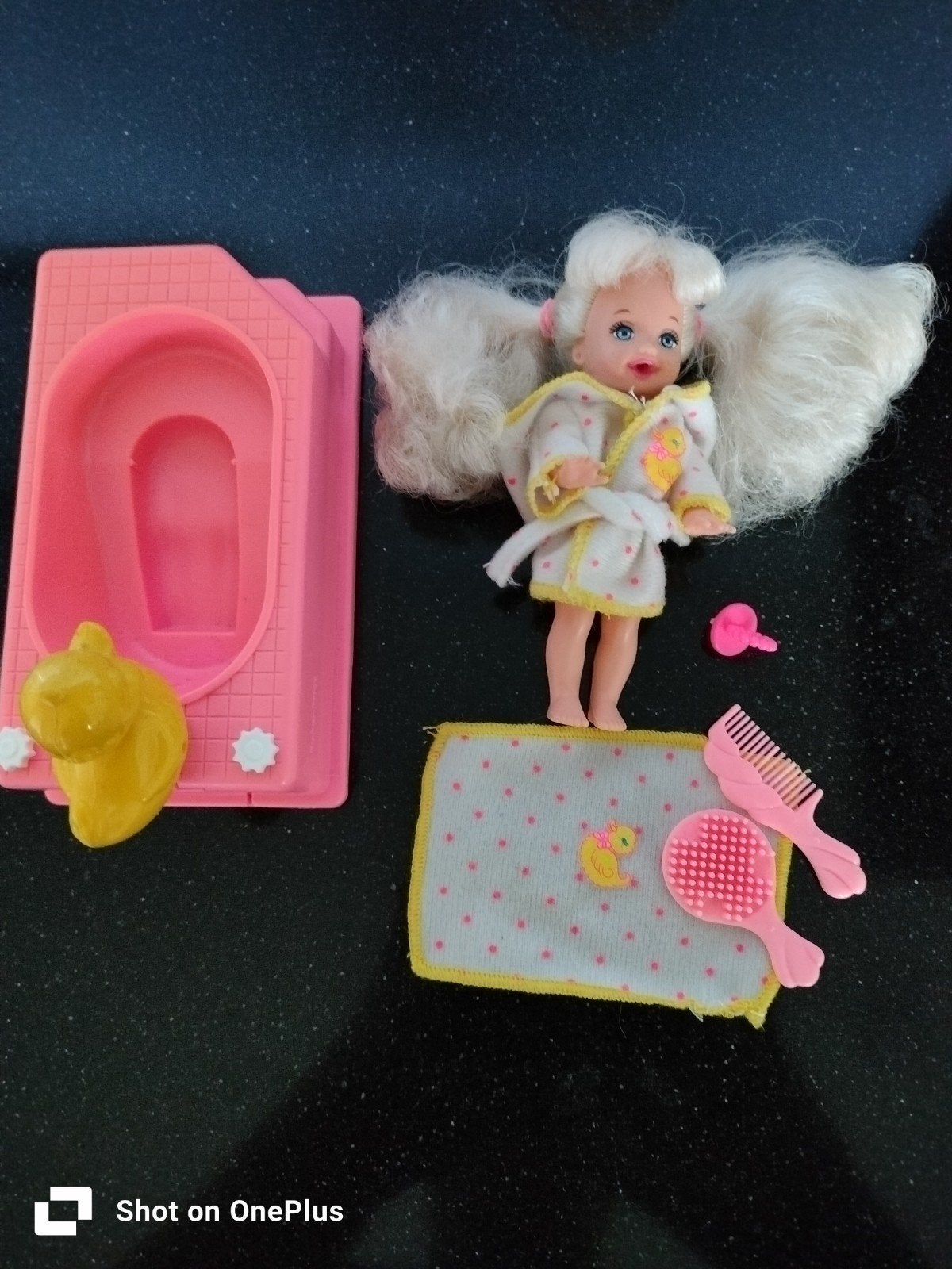 Vintage Barbie Kelly Bath Time Fun 1995, Ophalen of Verzenden, Gebruikt, Barbie