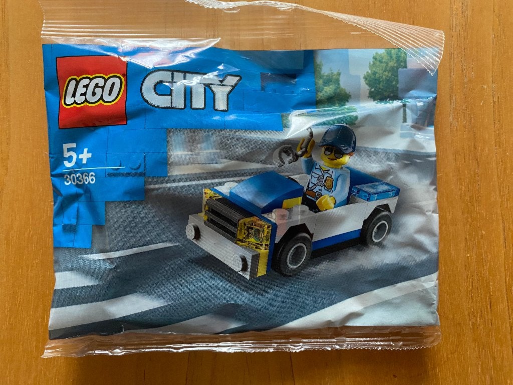lego 30366 City Politieauto en minifigure agente Polybag, Ophalen, City, Lego, Nieuw