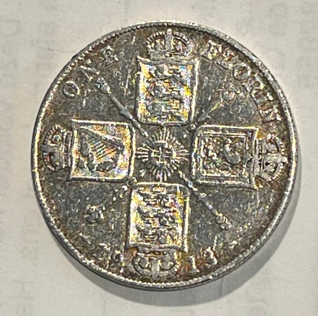 t.k.Florin+Shilling George V 1913 key date zilvergehalte.925, Ophalen, Overige landen, Overige waardes