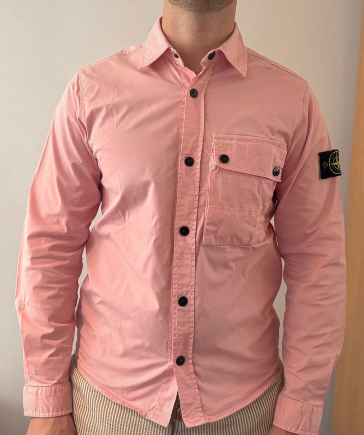 Roze Stone Island jasje maat S, Verzenden, Zo goed als nieuw, Maat 46 (S) of kleiner, Roze