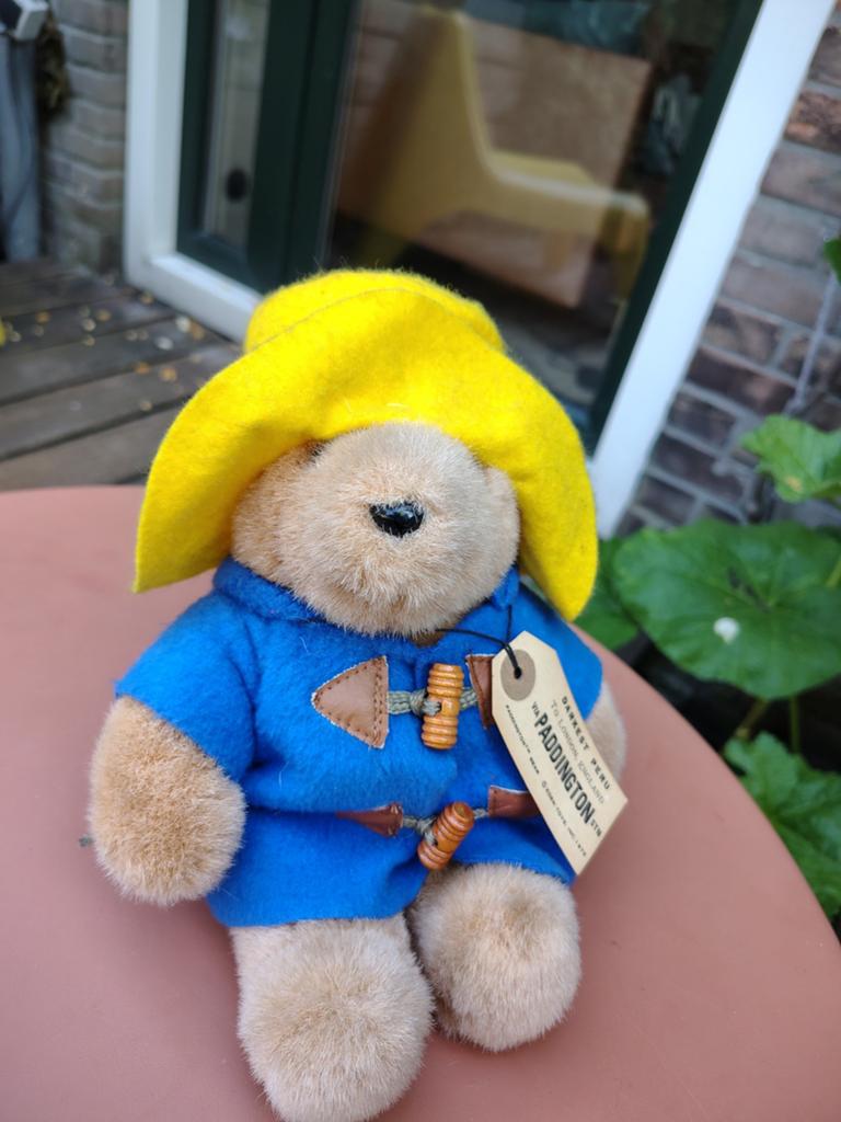 Vintage Paddington Beer Knuffel met Gele Hoed en Jas, Ophalen of Verzenden, Gebruikt
