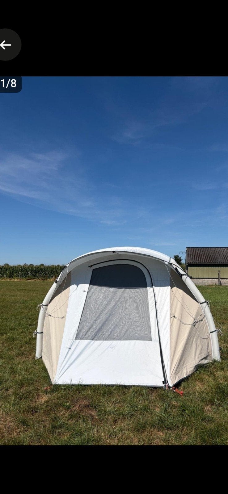 TE HUUR: Quechua air seconds 4.1, Fresh & Black, Caravans en Kamperen, Tenten, Ophalen