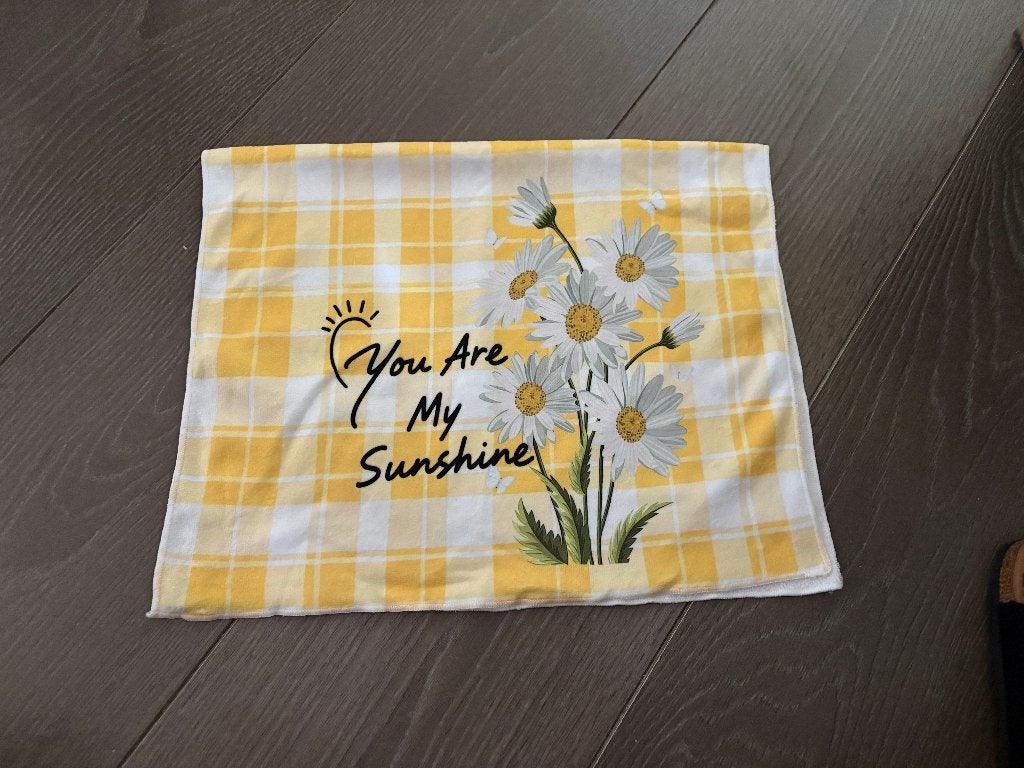 Prachtige handdoek""You are my Sunshine", Meerkleurig, Wasbaar, Nieuw, Theedoek of Handdoek