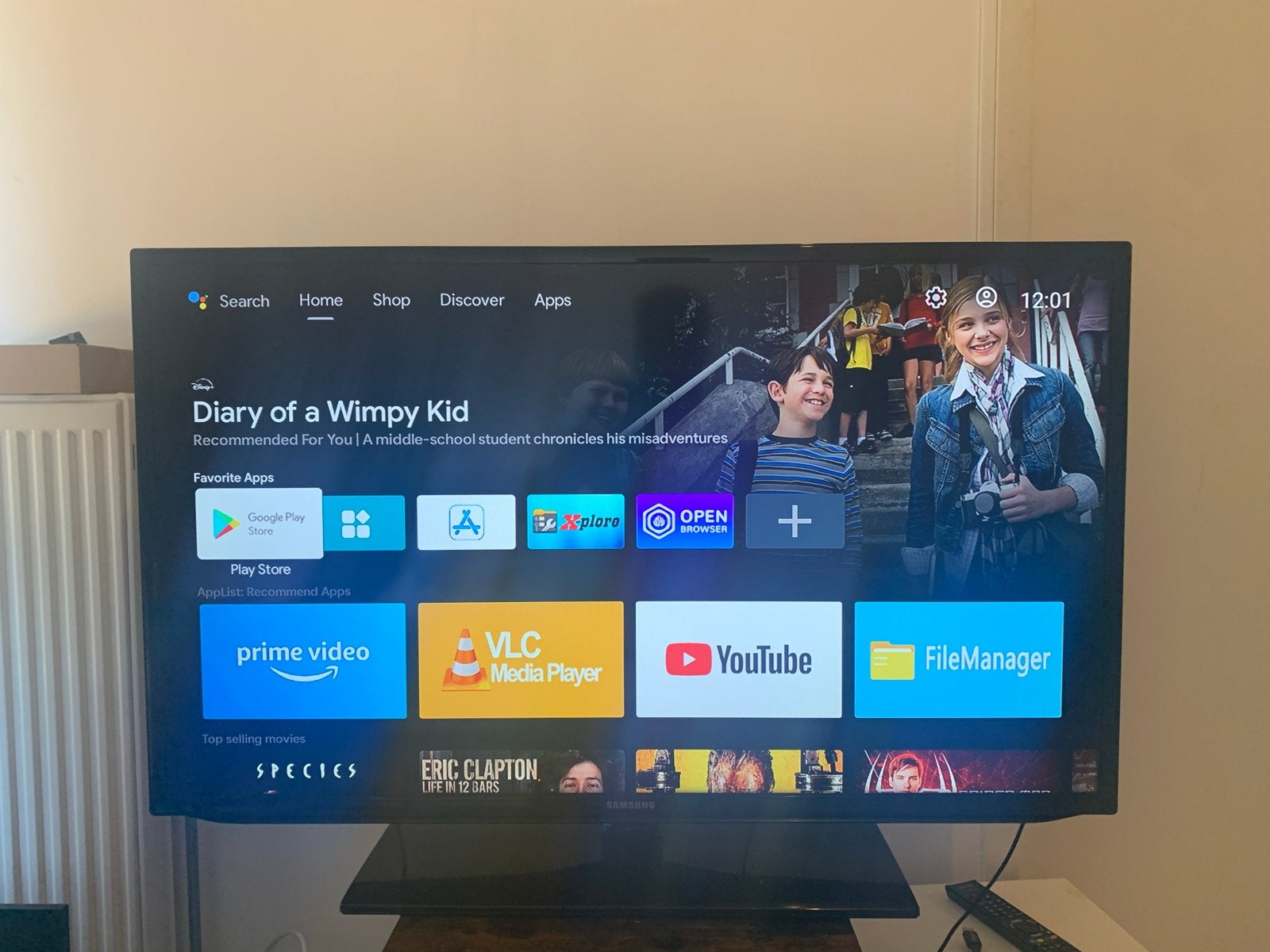 Samsung 40 inch Full HD LED TV met Google stick box stream, Ophalen, 50 Hz, Samsung, 100 cm of meer