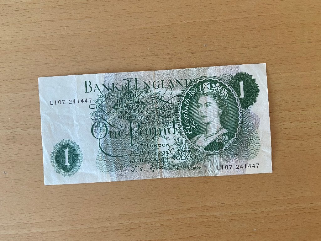 Bank of England 1 Pond Sterling biljet, Ophalen of Verzenden, Overige landen, Los biljet
