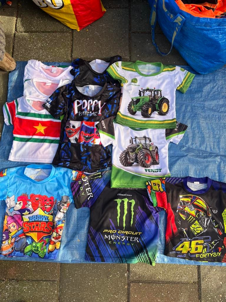 Diverse kinder/baby tshirts, Ophalen, Zo goed als nieuw