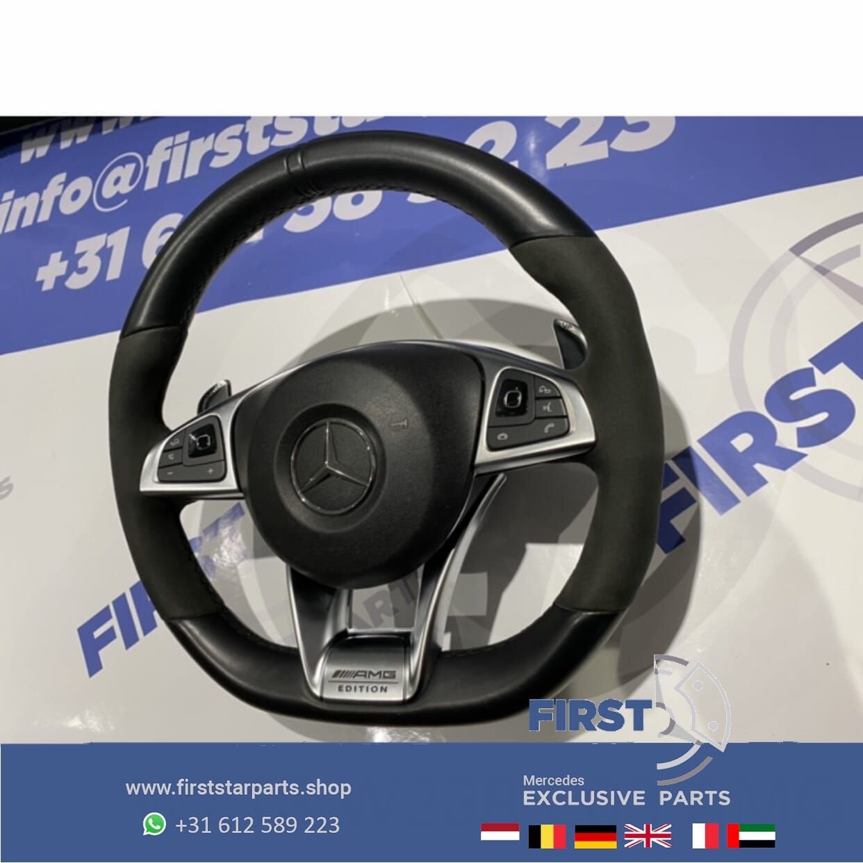 W213 E63 AMG STUUR Mercedes E KLASSE 2016-2019 ORIGINEEL + A, Gebruikt, -, Ophalen of Verzenden, -