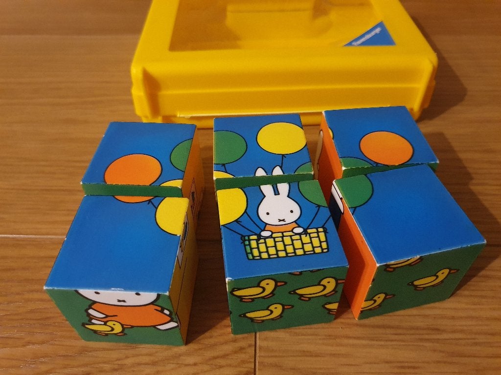 Blokkenpuzzel Nijntje 6-in-1 in koffer, Ophalen of Verzenden, Gebruikt