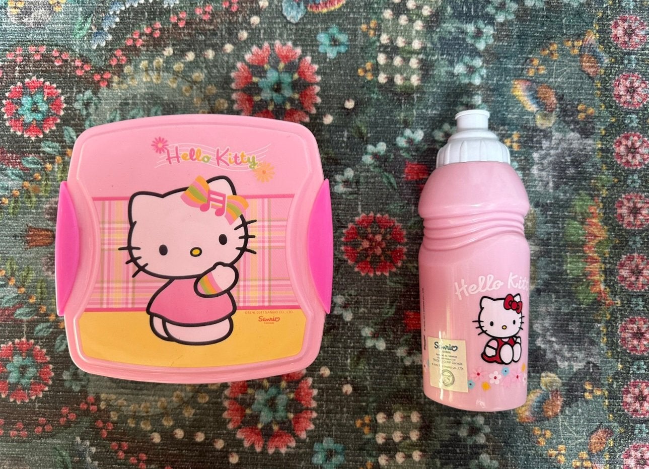 Hello Kitty Broodtrommel & Drinkbeker Set, Ophalen of Verzenden, Zo goed als nieuw