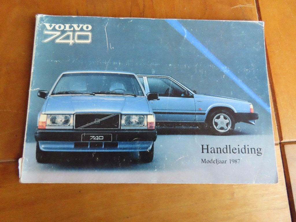 Instructieboek Volvo 740, Volvo 740 Estate 1986 - 1987, Ophalen of Verzenden