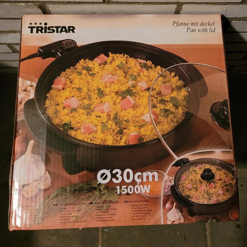 Nieuw! Tristar hapjespan model PZ-2963 & D30cm, 1500W, Witgoed en Apparatuur, Gourmetstellen, Ophalen of Verzenden, Nieuw