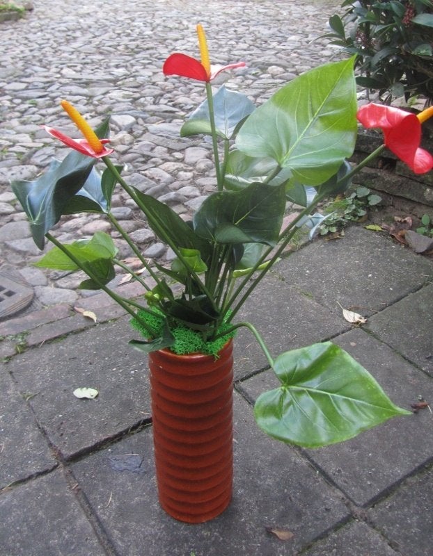 OPRUIMING - ANTHURIUM - KUNST - VAN 24,50 NU 19,50, Huis en Inrichting, Ophalen of Verzenden, Nieuw, Overige merken