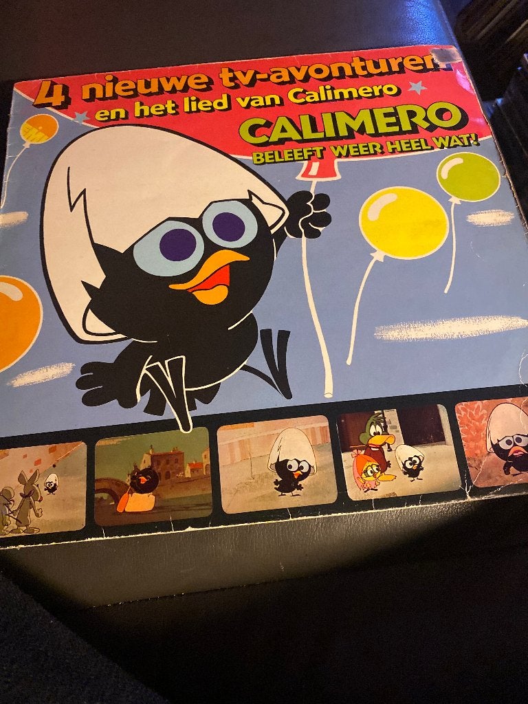 Calimero - 4 Nieuwe TV-Avonturen en het Lied van Calimero, LP, Gebruikt, Ophalen of Verzenden, Verhaal of Sprookje