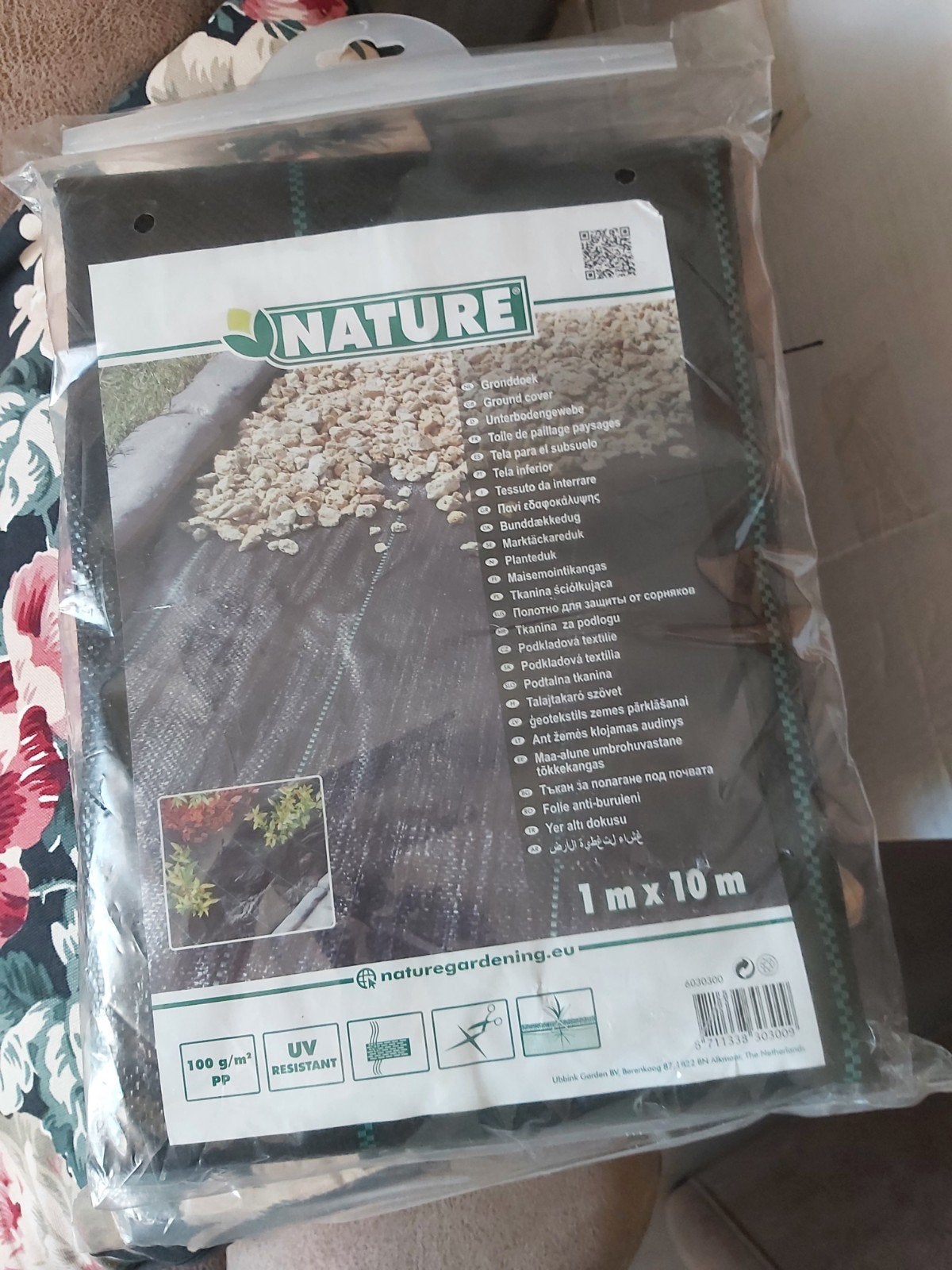 nieuw worteldoek, Ophalen, Tuinaarde