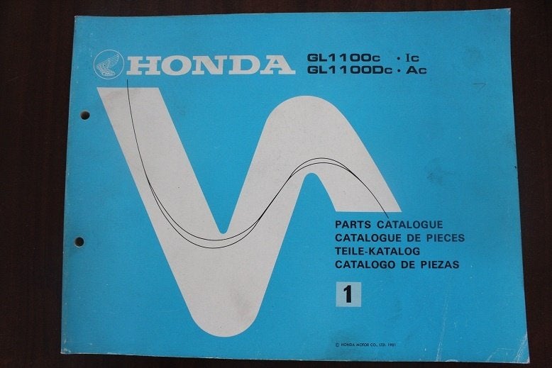 Honda GL1100 1981 Goldwing motorcycle parts catalogue, Ophalen of Verzenden, Honda