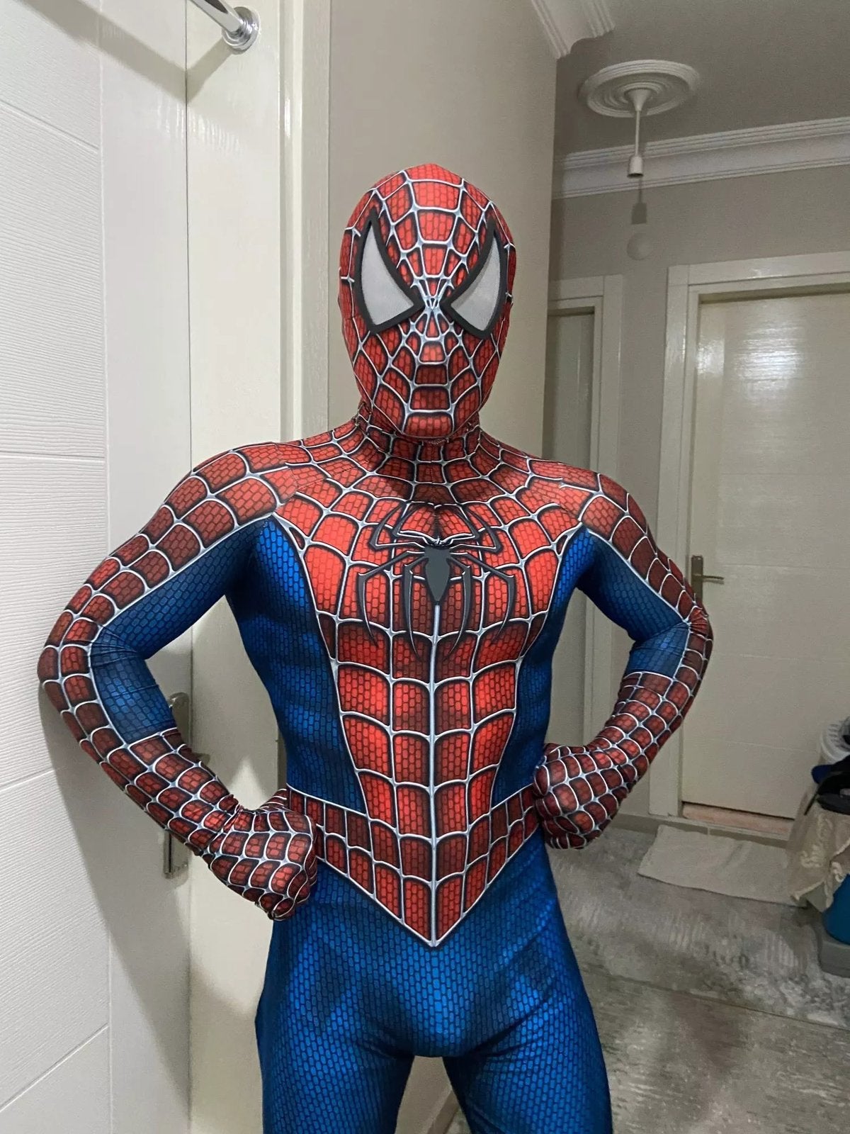 Spiderman kostuum - UNISEX - maat 160 tot en met 195, Kleding | Heren, Carnavalskleding en Feestkleding, Nieuw, Overige maten