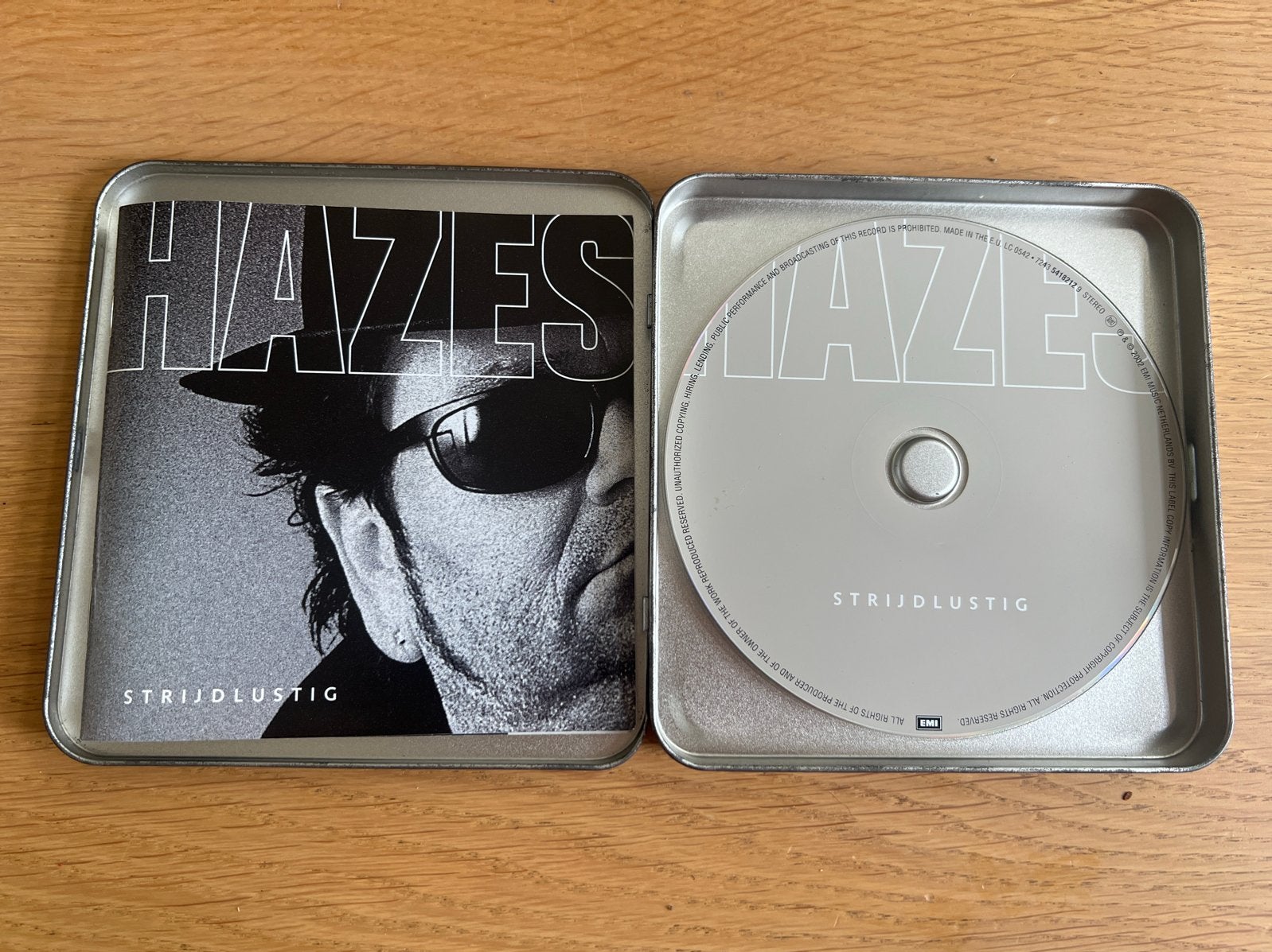 André Hazes - Strijdlustig (Limited Edition CD in blik), Speciale editie, Ophalen of Verzenden, Zo goed als nieuw, Levenslied of Smartlap