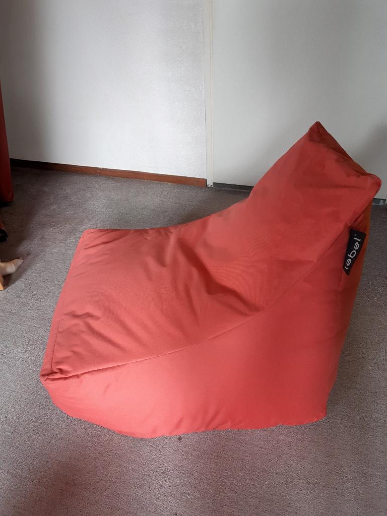 Lebel loungestoel zitzak (mini) - roze - 68x68x80 cm, Huis en Inrichting, Zitzakken, Ophalen, Zo goed als nieuw, Roze, Zitzakstoel