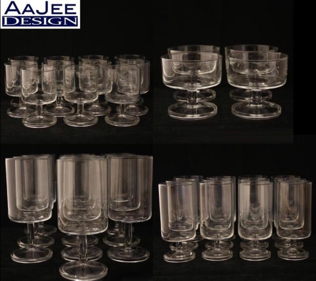37 X Cristal d'Arques - Cavalier Clear glas - Durand - 1970s, Ophalen of Verzenden, Gebruikt, Overige typen