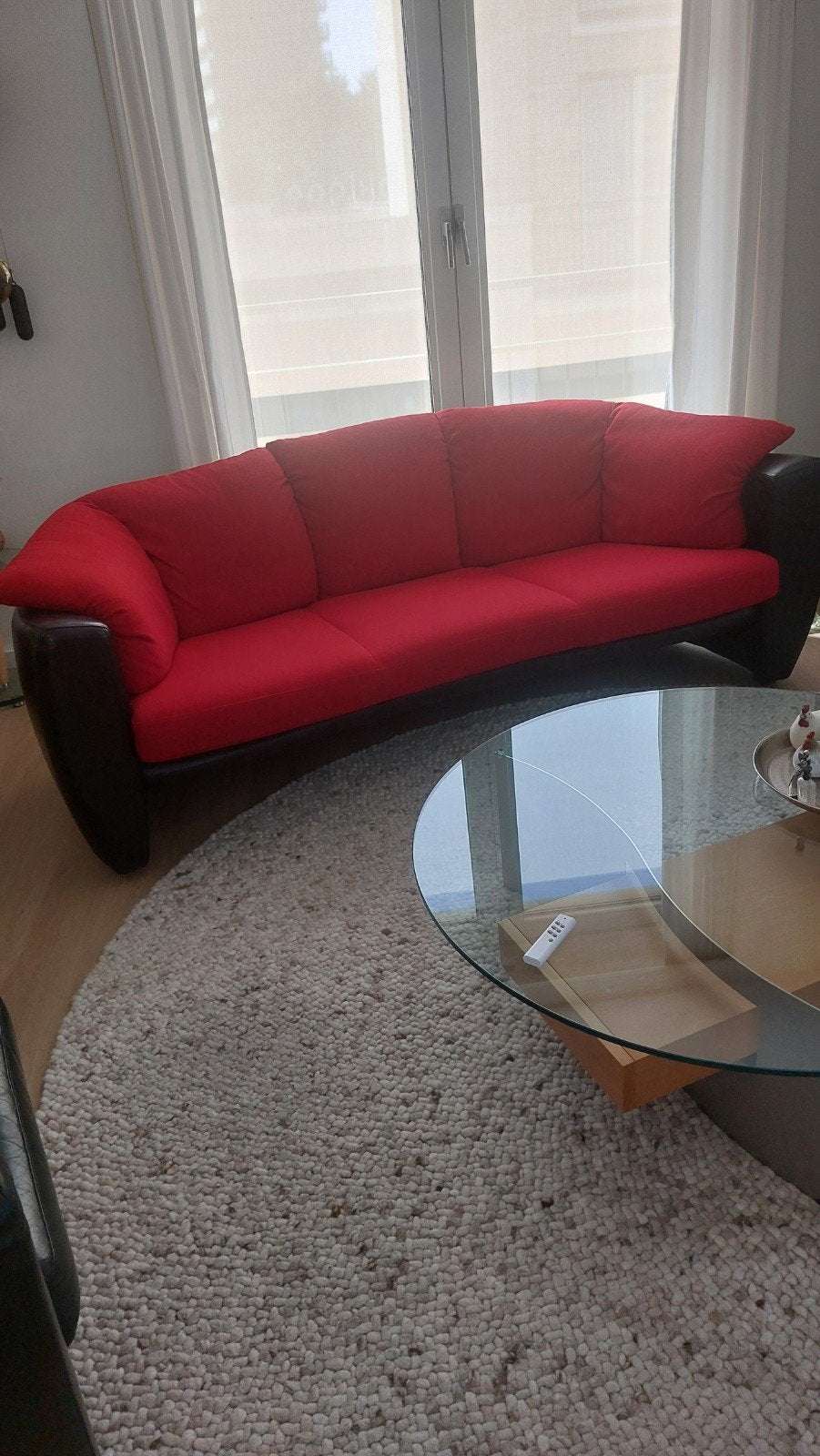 Leolux bank Vinja 3 persoons, Ophalen, 75 tot 100 cm, Stof