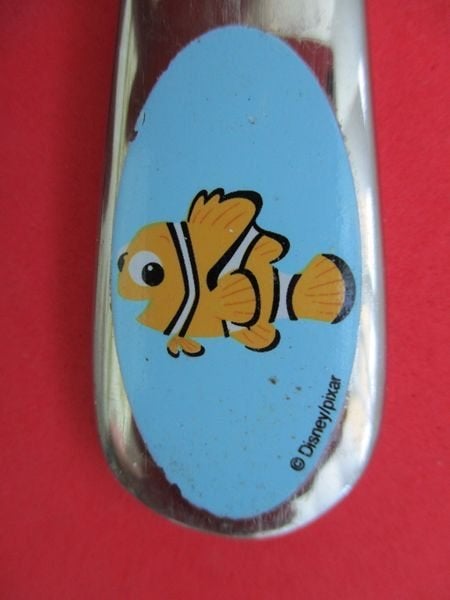 (KB5539) Kinderbestek Visje Nemo mes, Ophalen of Verzenden, Gebruikt