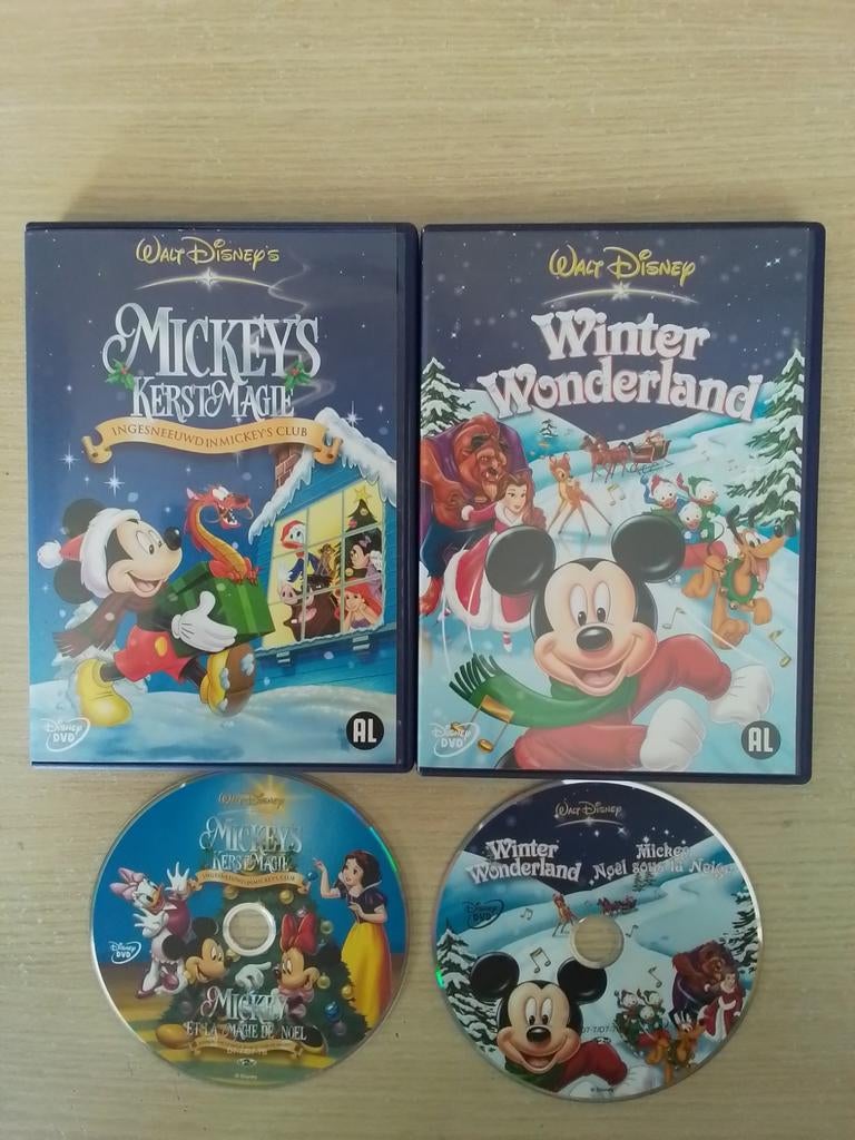 Disney's Mickey's Kerst & Magie en Winter Wonderland, Tekenfilm, Boxset, Ophalen of Verzenden, Alle leeftijden
