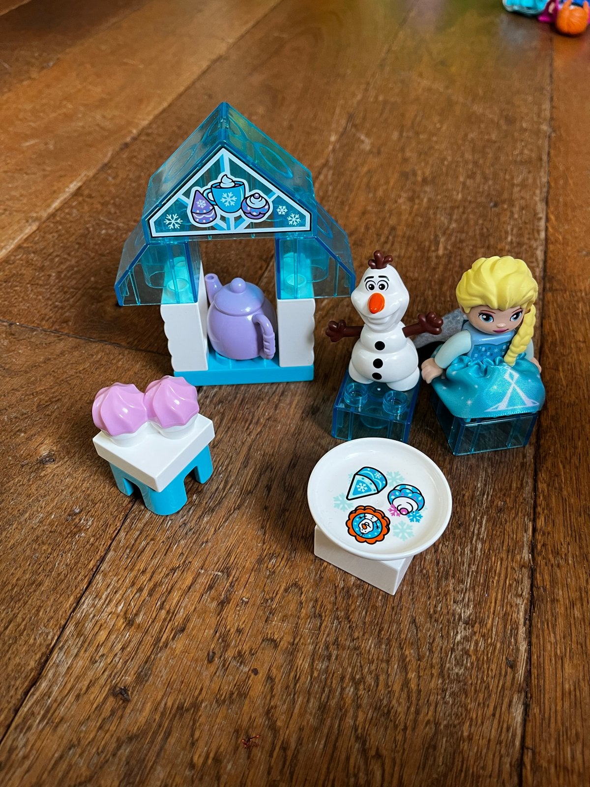 Lego Duplo Disney Frozen 10920 Elsa en Olaf theekransje, Gebruikt, Ophalen of Verzenden, Compleet, Complete set