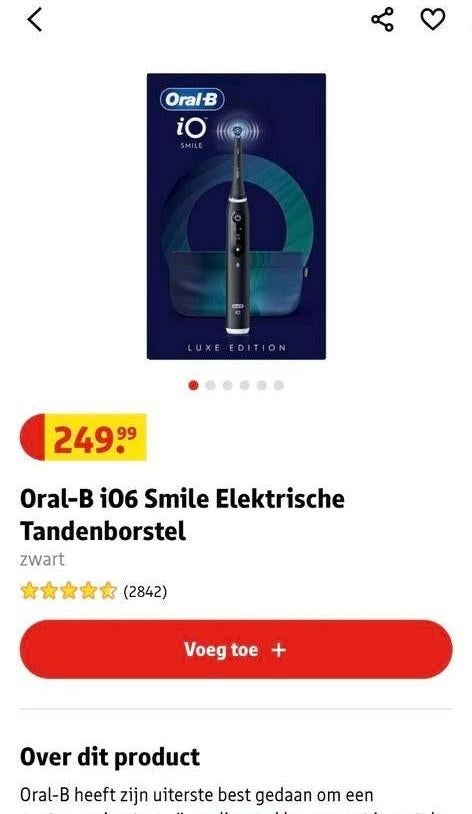 Nieuwe Oral-B iO6 Elektrische Tandenborstel, Ophalen of Verzenden, Nieuw, Mondverzorging
