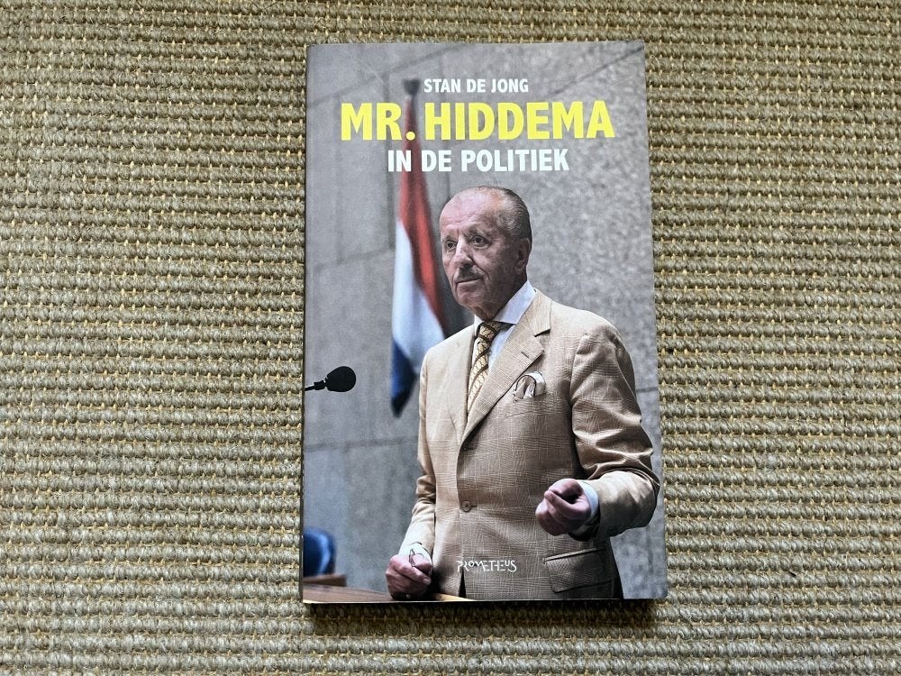 Boek: Mr. Hiddema in de politiek - Stan de Jong, Boeken, Ophalen of Verzenden, Gelezen, Politiek en Staatkunde, Nederland