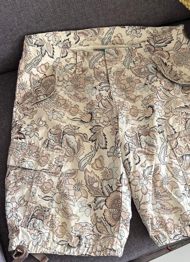 Bloemenprint Cargo Shorts - Maat M -Mannen, Ophalen of Verzenden, Zo goed als nieuw