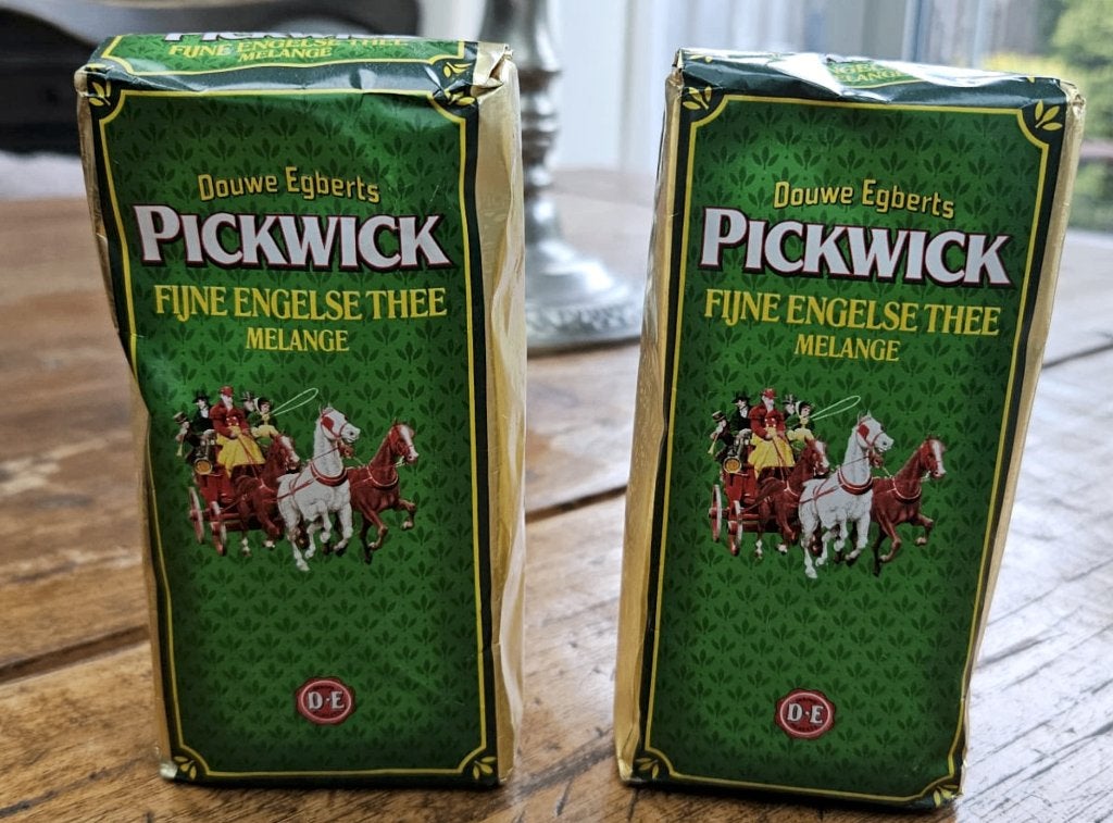 2x Vintage Pickwick Thee Pakjes  Melange - Ongeopend, Ophalen, Zo goed als nieuw