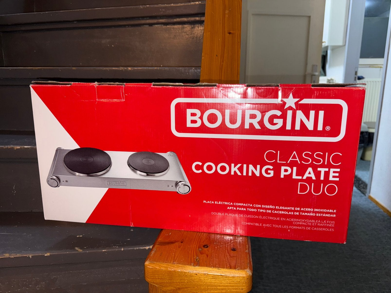 Bourgini Classic Cooking Plate Duo - Elektrische kookplaat, Ophalen, Gebruikt, 3 kookzones of minder, Vrijstaand