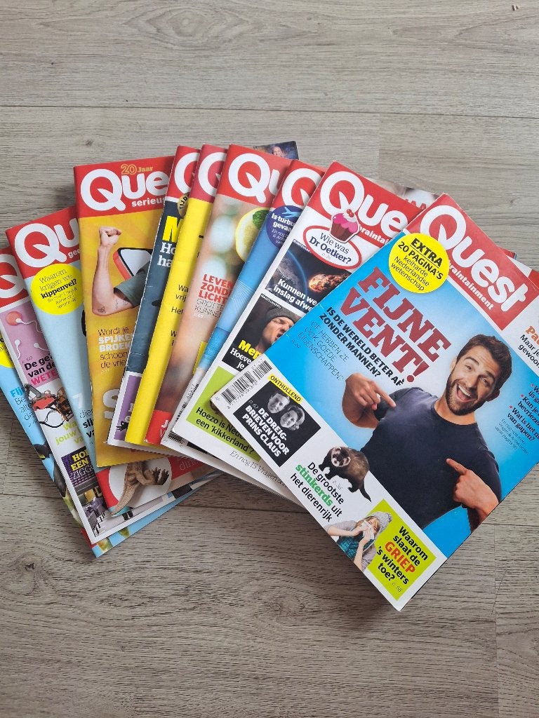 10x tijdschrift Quest, Ophalen of Verzenden, Gelezen, Wetenschap en Natuur
