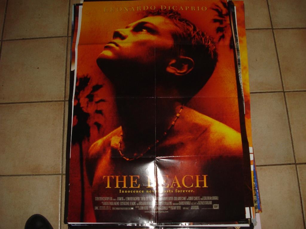 The Beach Filmposter Leonardo DiCaprio, Verzamelen, Ophalen of Verzenden, Zo goed als nieuw, A1 t/m A3, Film en Tv