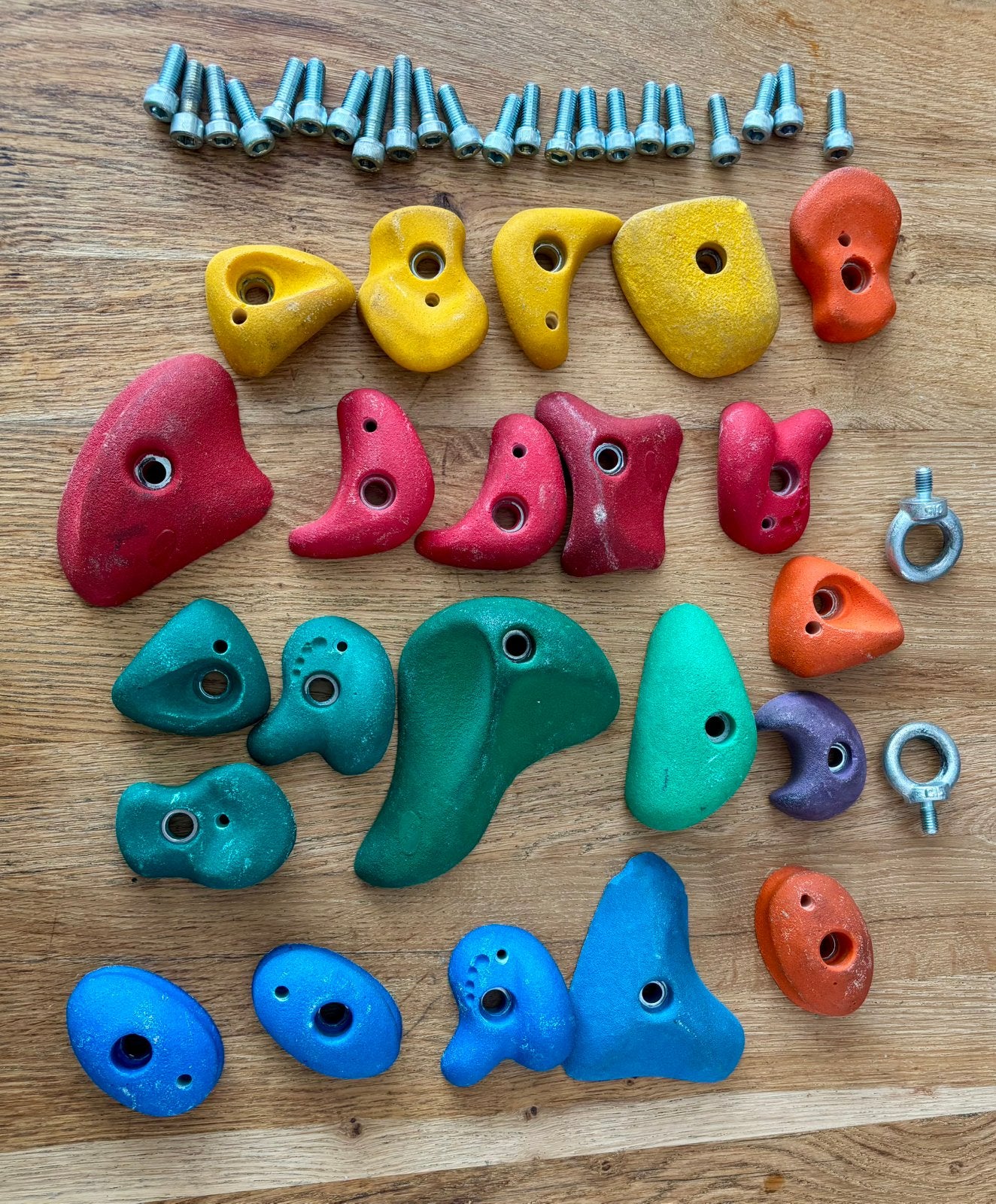 Klimstenen handgrepen bouldering. klimwand kinderkamer, Ophalen of Verzenden, Zo goed als nieuw, Klimsport-accessoire