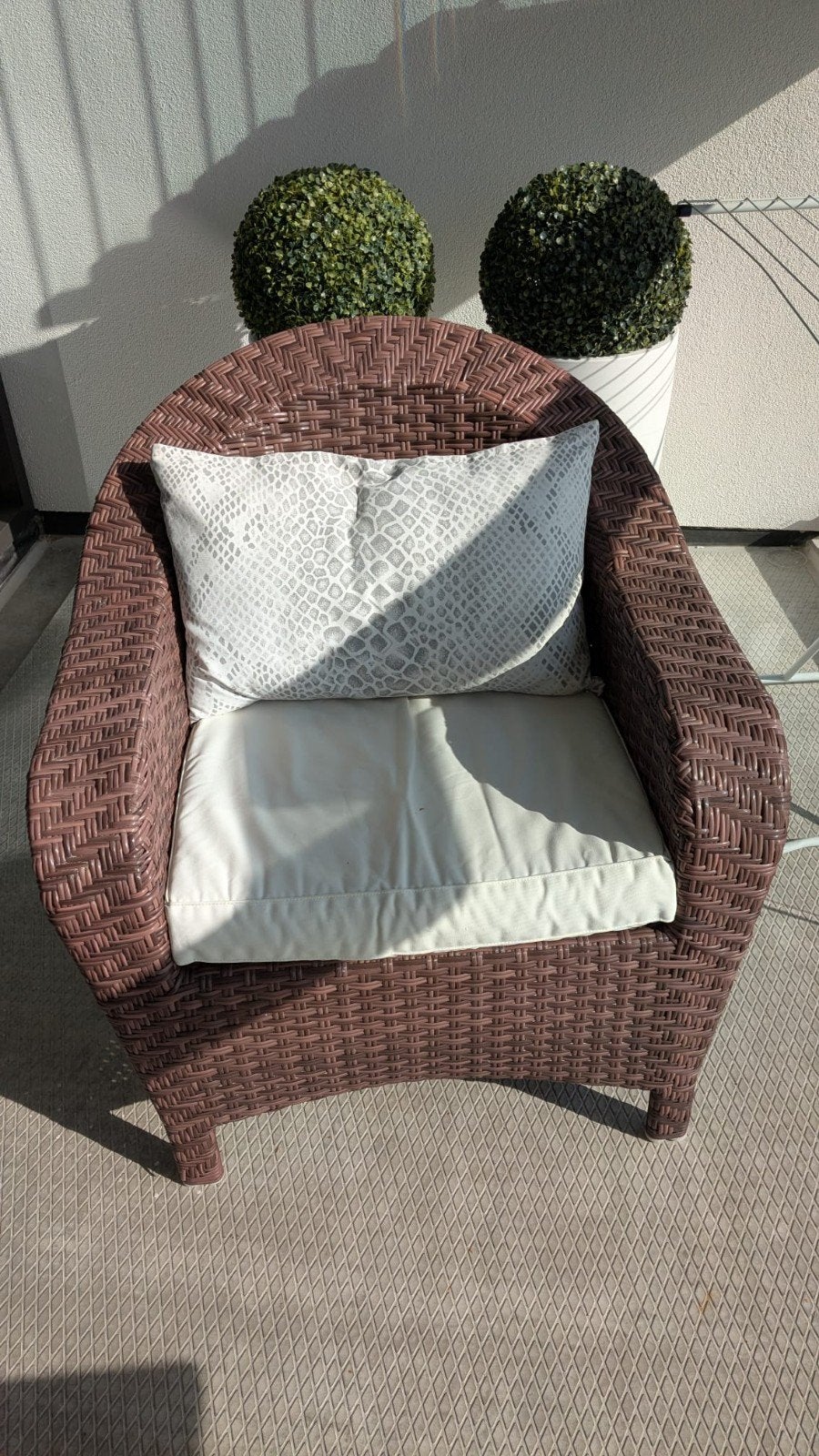 2 mooie terras stoelen, Ophalen, Gebruikt, 2 zitplaatsen