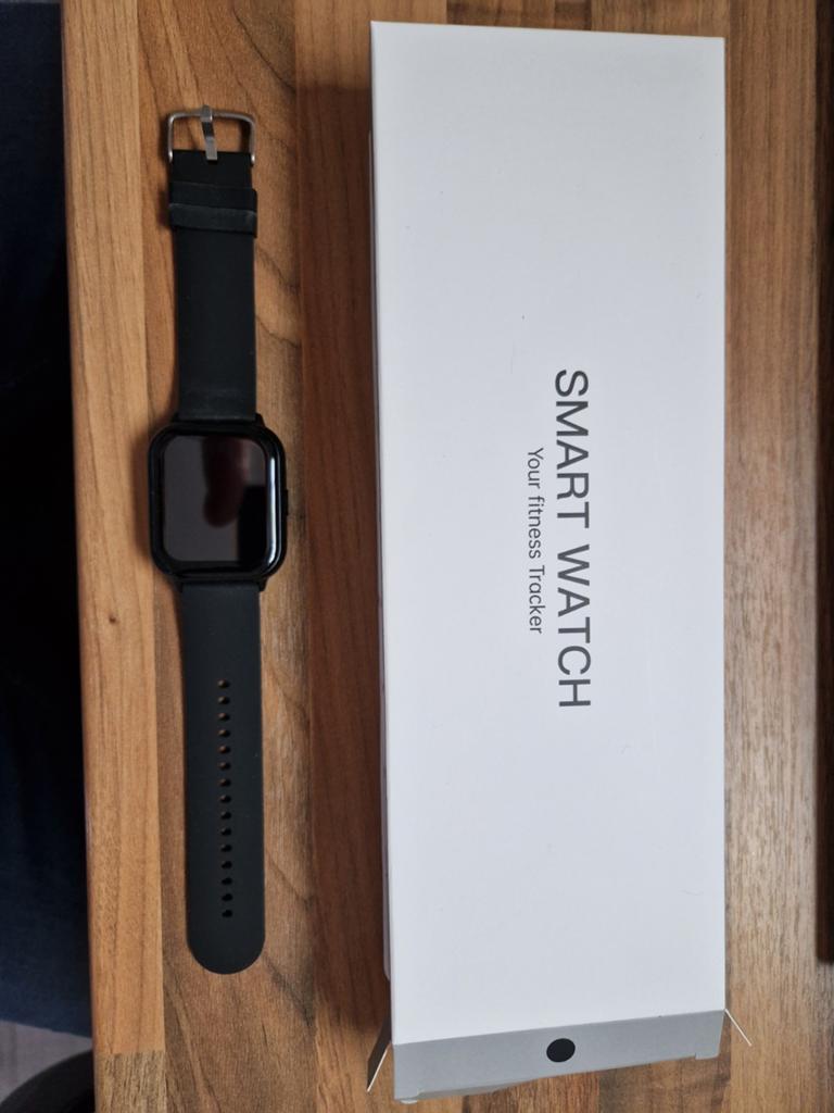 Smartwatch Fitness tracker nieuw, Zwart, Nieuw, Ophalen of Verzenden, Afstand