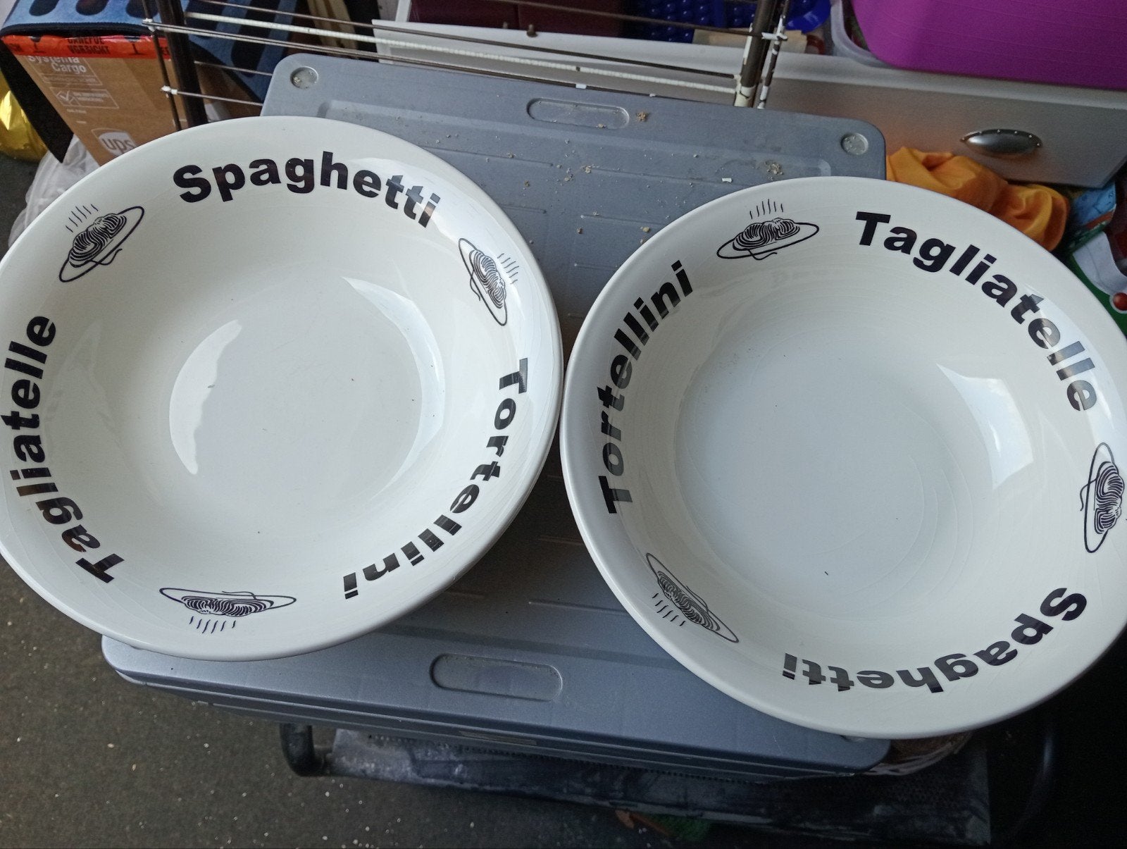 2x Pasta Borden, Huis en Inrichting, Keuken | Servies, Keramiek, Nieuw, Ophalen of Verzenden, Bord(en)