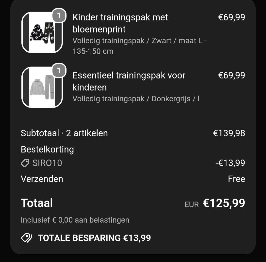 2 kinder pakken, Ophalen, Nieuw