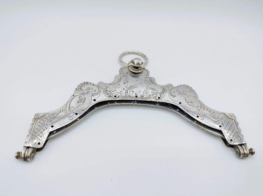 Zilveren tasbeugel, G. Lazonder, Schoonhoven, 1818, Verzenden, Zilver