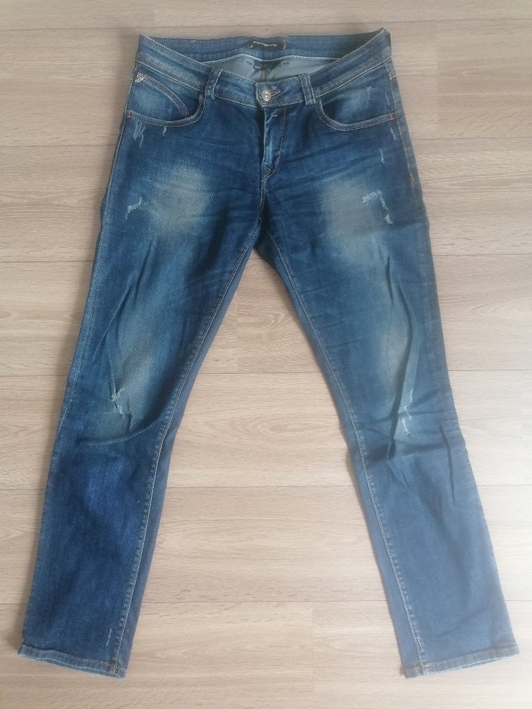 Jeans Fornarina Cate Straight W32 98% Cotton 2% Elastan, Blauw, Fornarina, Ophalen of Verzenden, Zo goed als nieuw
