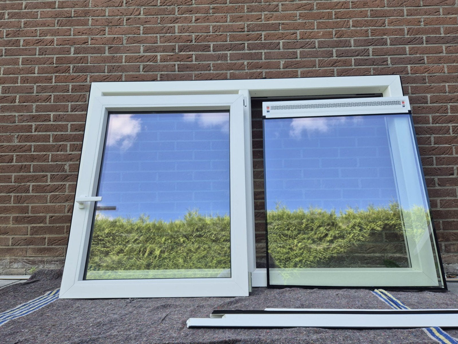 Kunststof kozijn inclusief draai- kiepraam, Ophalen, Kunststof, Raamkozijn, Nieuw