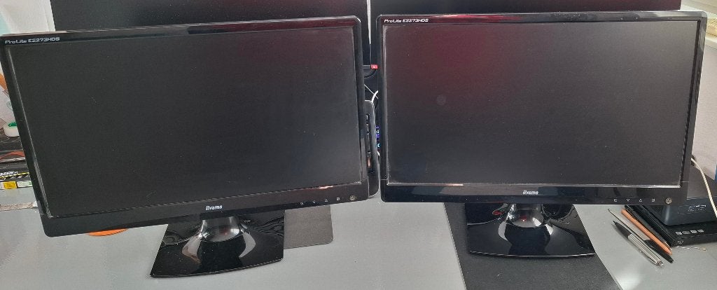 IIyama monitor 21.5 inch -  2 stuks, Gebruikt, Ingebouwde speakers, Full HD, 1 tot 2 ms