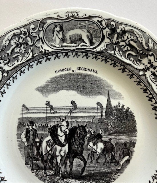 Gien Geoffroy et C. Frans keramiek bordje, Ophalen of Verzenden